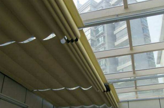 FTS天棚簾—現代建筑玻璃采光頂遮陽系統